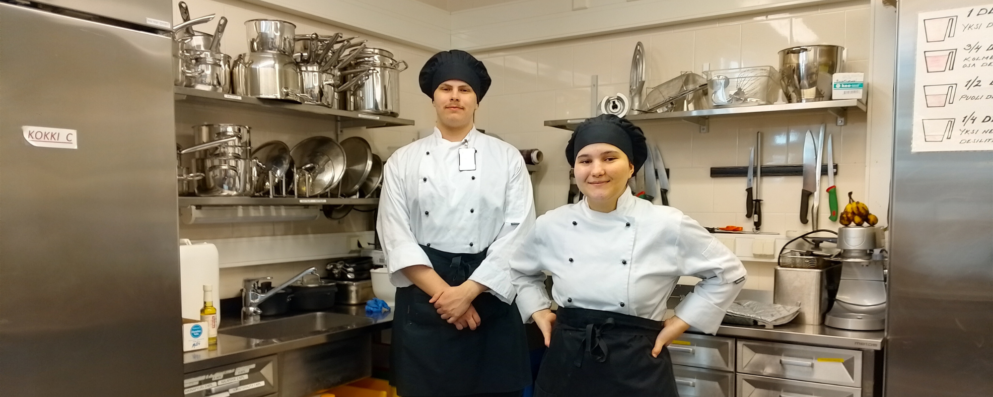Taitajat antavat kokkipari Paavolle ja Ranialle annoksen ammatillista itsevarmuutta